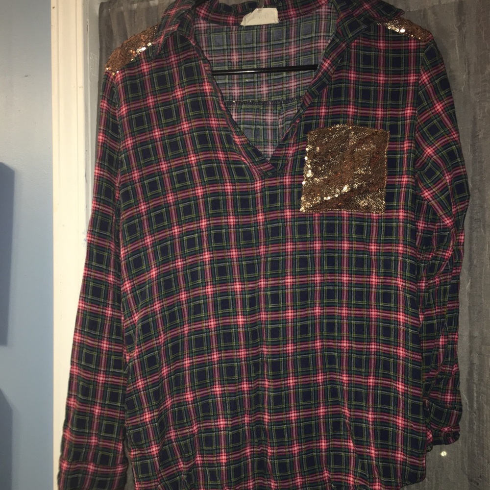 Flannel with sparkle!